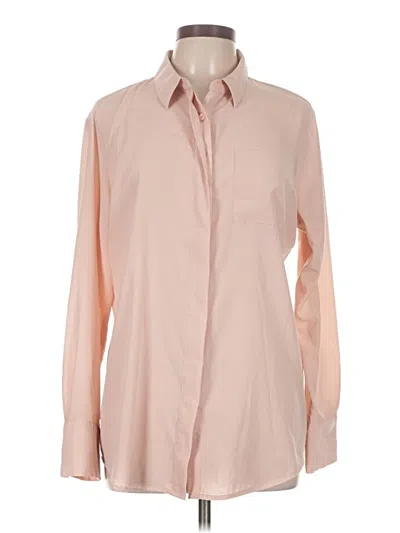 Pre-owned Nine West Long Sleeve Blouse In Pink