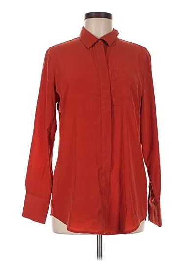 Pre-owned Nine West Long Sleeve Blouse In Red