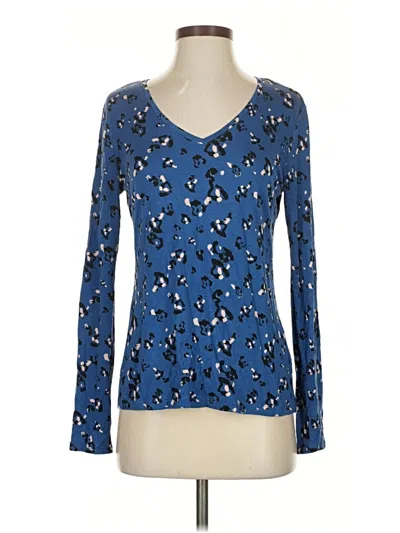 Pre-owned Nine West Long Sleeve T-shirt In Blue