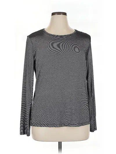 Pre-owned Nine West Long Sleeve T-shirt In Gray
