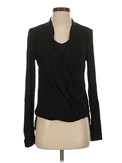 Pre-owned Nine West Long Sleeve Top Black Cowl Neck Tops