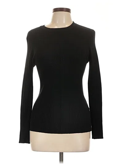 Pre-owned Nine West Long Sleeve Top Black Turtleneck Tops