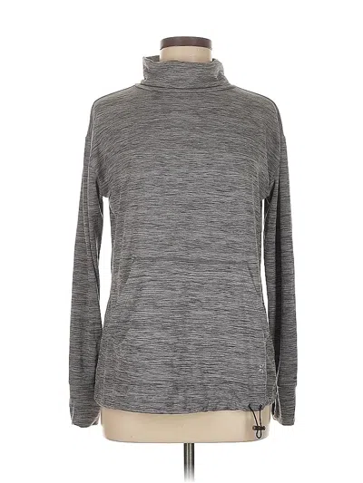Pre-owned Nine West Long Sleeve Top Gray Turtleneck Tops