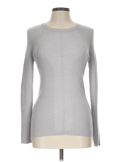 Pre-owned Nine West Long Sleeve Top Gray Turtleneck Tops