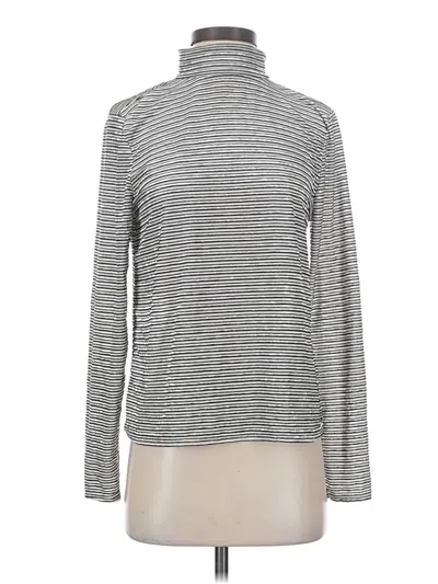 Pre-owned Nine West Long Sleeve Top Gray Turtleneck Tops