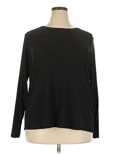 Pre-owned Nine West Long Sleeve T-shirt In Black
