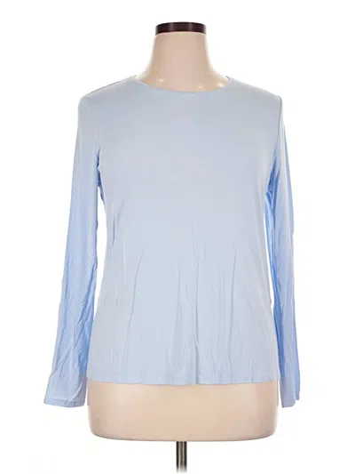 Pre-owned Nine West Long Sleeve T-shirt In Blue