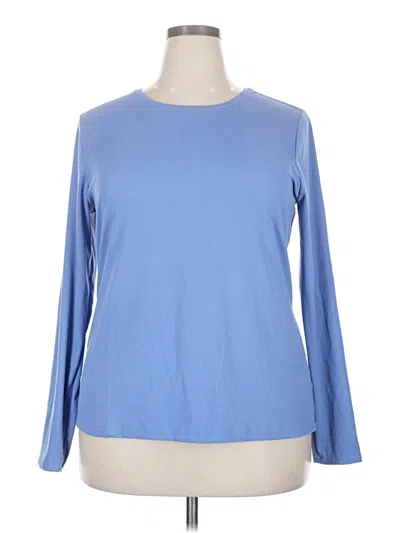 Pre-owned Nine West Long Sleeve T-shirt In Blue