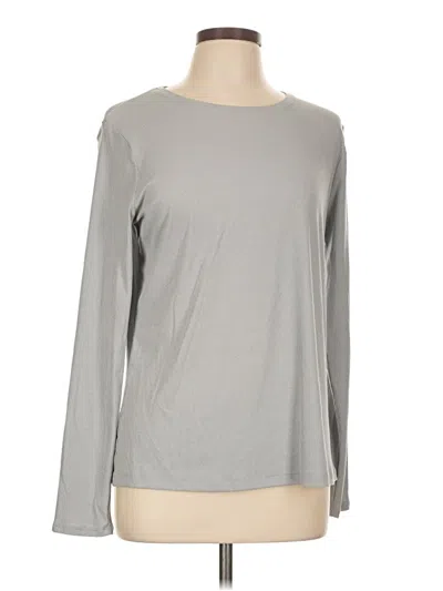 Pre-owned Nine West Long Sleeve T-shirt In Gray