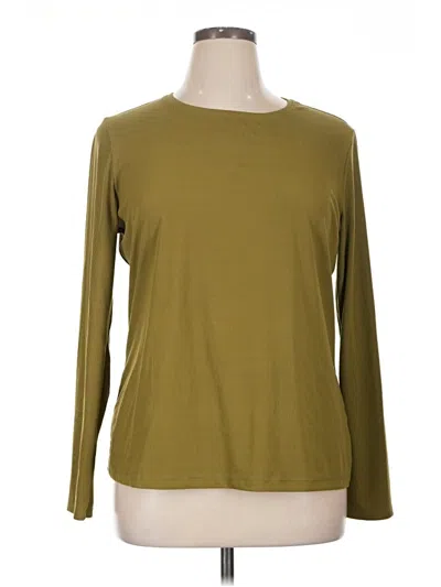 Pre-owned Nine West Long Sleeve T-shirt In Green