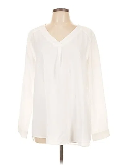 Nine West Long Sleeve T-shirt In White