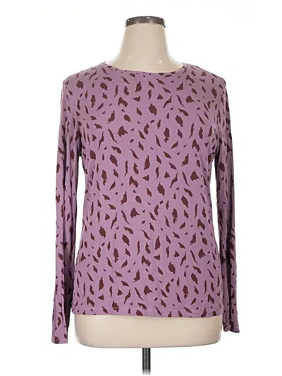 Pre-owned Nine West Long Sleeve T-shirt In Purple