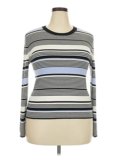 Pre-owned Nine West Long Sleeve T-shirt In Silver