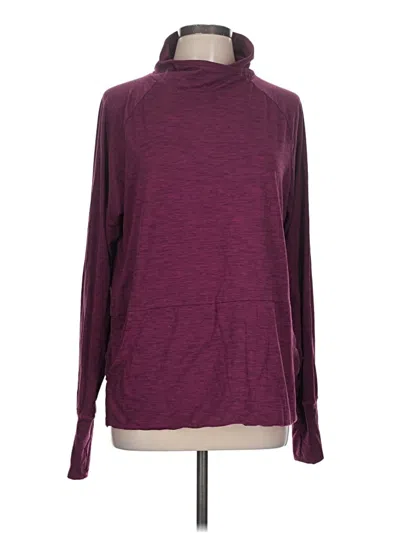 Pre-owned Nine West Long Sleeve Turtleneck In Burgundy
