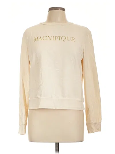 Pre-owned Nine West Long Sleeve Turtleneck In Ivory