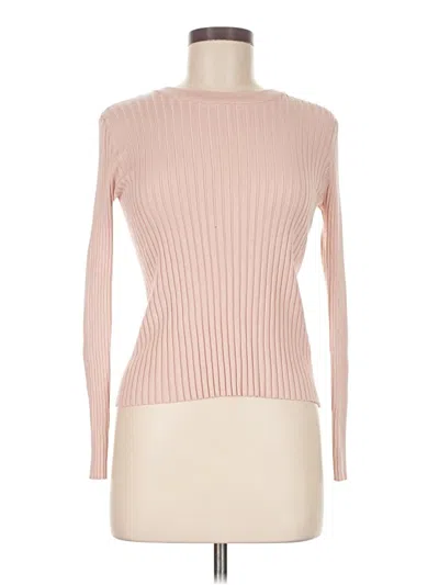 Pre-owned Nine West Long Sleeve Turtleneck In Pink