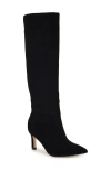 Nine West Lorthey Pointed Toe Knee High Boot In Black
