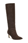 Nine West Lorthey Pointed Toe Knee High Boot In Brown