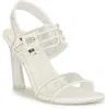 Nine West Lucilep3 Womens Buckle Man Made Heels In Multi