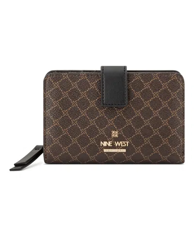 Nine West Luela French Magnetic Snap Wallet In Multi