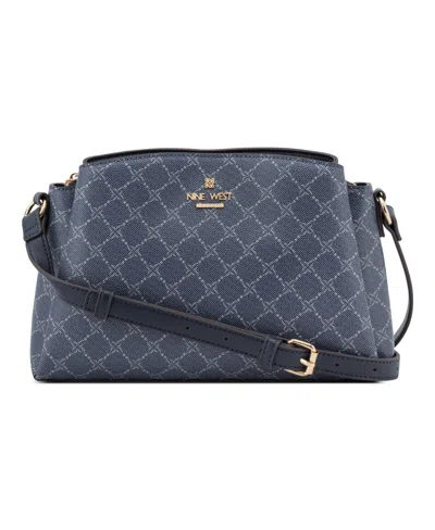 Nine West Luela Small Crossbody Bag In Blue
