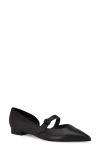 Nine West Women's Luso Pointy Toe Slip-on Dress Flats In Black