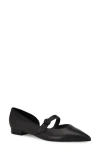 Nine West Women's Luso Pointy Toe Slip-on Dress Flats In Black