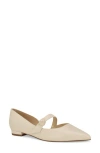 Nine West Women's Luso Pointy Toe Slip-on Dress Flats In Ivory