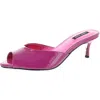NINE WEST LUVLIE3 WOMENS PATENT LEATHER ALMOND TOE HEELS