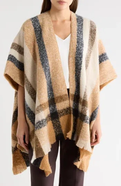 Nine West Luxe Plaid Topper In White