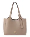 Nine West Lyra Large Laptop Tote Bag In Dark Mushroom