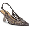 Nine West Madalene Pointed Toe Slingback Pump In Pewter