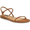 Nine West Maizy Ankle Strap Sandal In Cognac