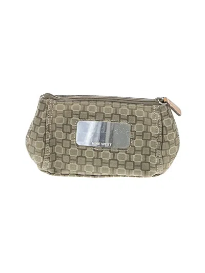 Pre-owned Nine West Makeup Bag In Green