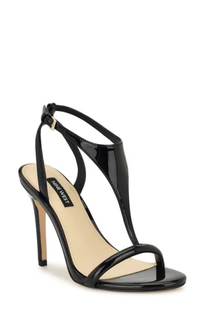 Nine West Mandey Ankle Strap Sandal In Black