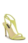Nine West Women's Mandey T-strap High Stiletto Sandals In Yellow