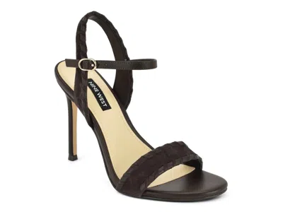 Nine West Maora Ankle Strap Stiletto Sandal In Brown