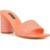 Nine West Mapeli2 Womens Laceless Woven Mule Sandals In Orange