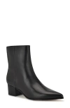 Nine West Wn Maribu Womens Solid Leather Mid-calf Boots In Black Leather