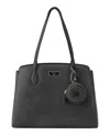 Nine West Mary Carryall Large Satchel Bag In Black
