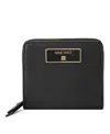 Nine West Mary Small Zip Around Wallet In Black