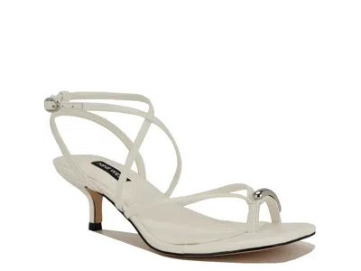 Nine West Mays Ankle Strap Sandal In White