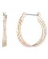 Nine West Medium Gold-tone Hoop Earrings In Gold