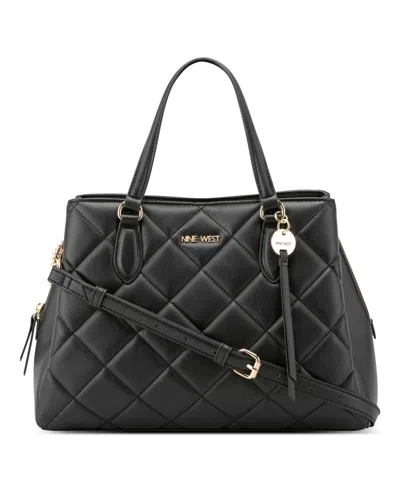 Nine West Meilani Medium Satchel Bag In Black