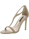 NINE WEST MELIKE WOMENS FAUX LEATHER ANKLE STRAP PUMPS