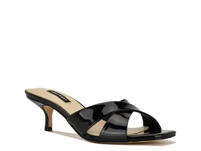 Nine West Merlana Kitten Heel Sandal In Black