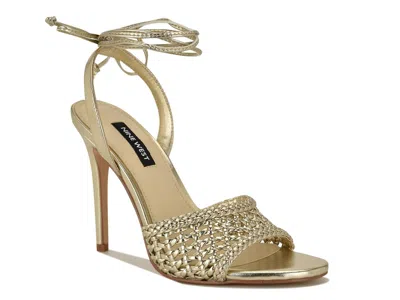 Nine West Merta Stiletto Sandal In Gold