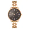 Nine West Multicolor Metal Dress Watch In Gold