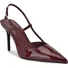 Nine West Mianda Pointed Toe Slingback Pump In Red