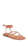 Nine West Mikila Ankle Wrap Sandal In Orange